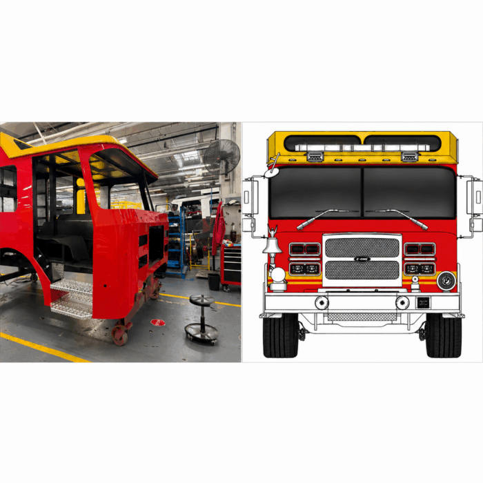 Avanza la construcción de nuevo Carro Bomba para la 10ª Compañía del Cuerpo de Bomberos de Santiago carro